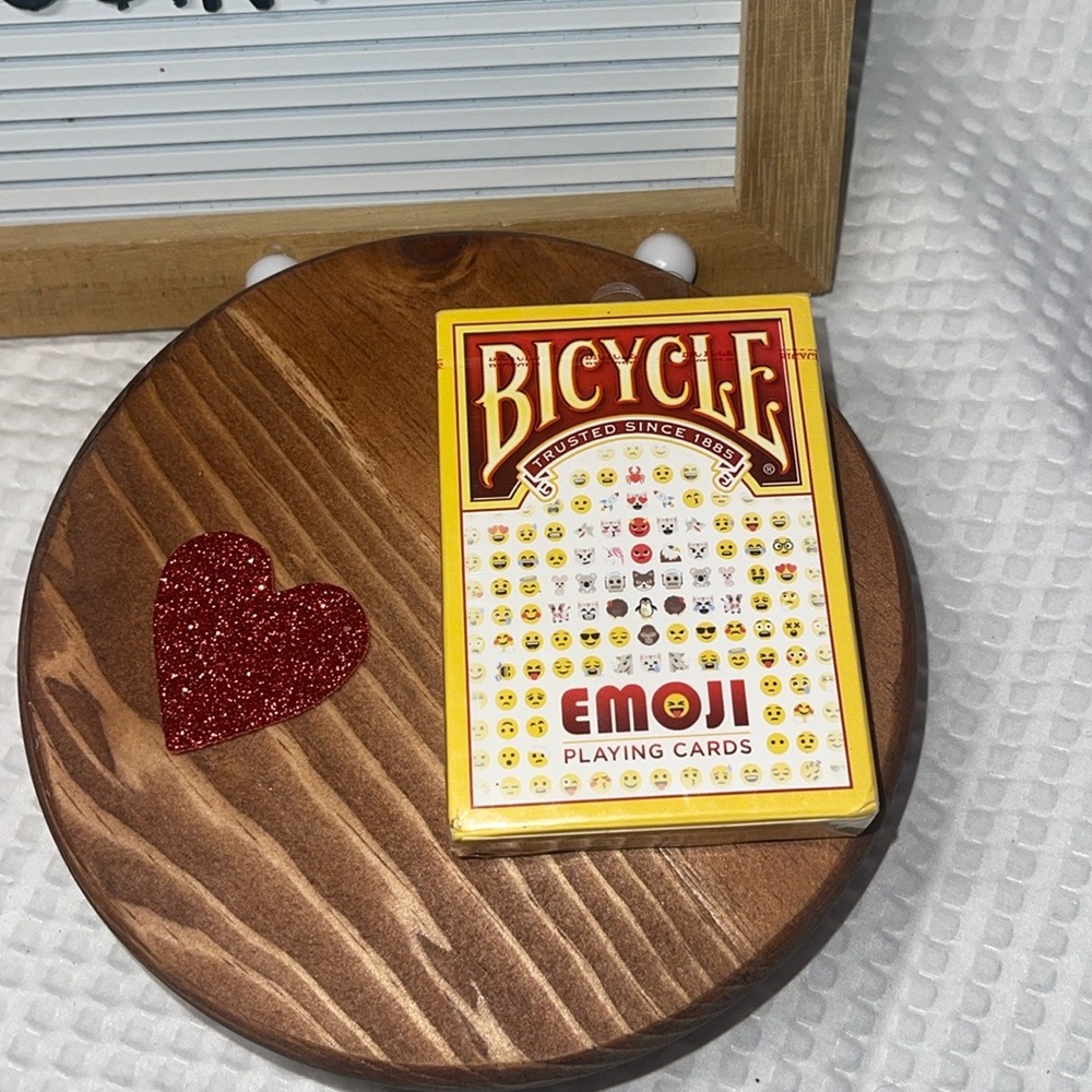 Bicycle Emoji Deck Playing Cards Poop Pile Poo Ace Pips Smily Face New Cry Angel